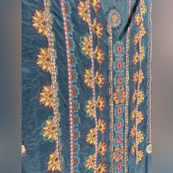 Sundance Catalog Womens Size Medium Dress Embroidered Floral Boho Shift NWOT - Picture 3 of 6